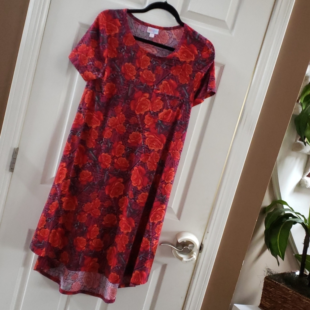Like New Rose shirt dress
